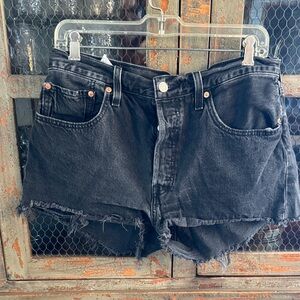 Levi's 501 Black Jean Shorts for Women